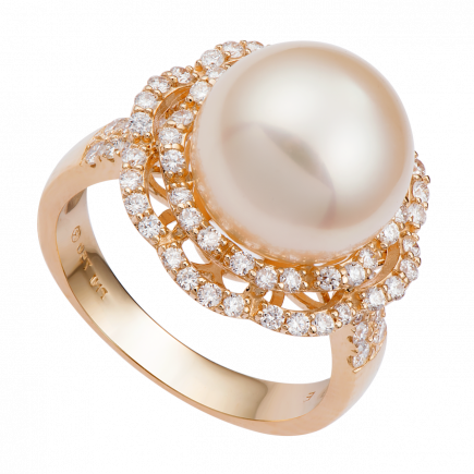 Nhẫn Vàng 18K đính ngọc trai South Sea PNJ PSDDY000075