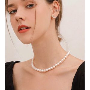 Vòng cổ Ngọc trai Tự nhiên 8mm Queen of Pearls